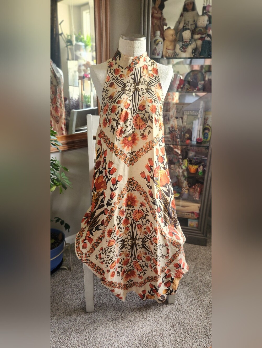 Farm Rio x Anthropologie Halter Maxi Dress.